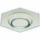 Mini assiette majorque transparente verte x50