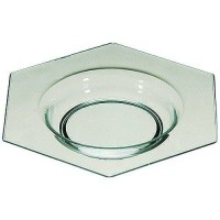 Mini assiette majorque transparente verte x50