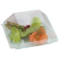 Couvercle pour assiette PS transparent 9 cm