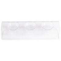 BOUGEOIR VERRE 21CM 3 COMPARTIMENTS