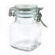 Bocal Carre en Verre Joint Bleu Ciel 11 cl  x12