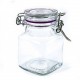 Bocal Carre en Verre Joint Violet 11 cl  x12