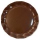 Assiette plate carton chocolat ø 27 cm x10