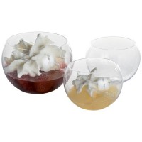 Verrine sphere 6cl plastique transparent x10