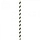 PAILLE PAPIER RIGIDE NOIR 196X8MM X50