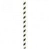 PAILLE PAPIER RIGIDE NOIR 196X8MM X50