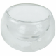 VERRINE SPHERE EN VERRE DOUBLE FOND 10 CL X8