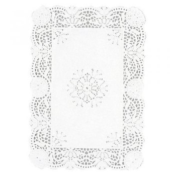 DENTELLE RECTANGLE 25X35CM x1