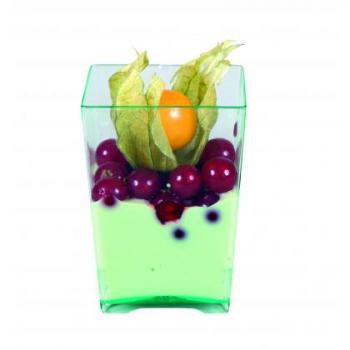 VERRINE CAREE TRANSP. L5XH6.5CM X300(12X25)