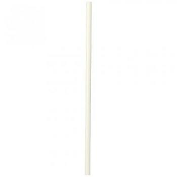 PAILLE PAPIER RIGIDE BLANCHE 196X6MM X100