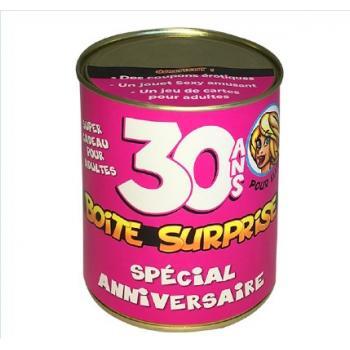 BOITE SURPRISE 30 ANS FEMME