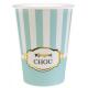 GOBELET BABY SHOWER VERT X10