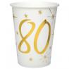 GOBELET 80 ANS METAL X10