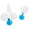 PIEDS DE VERRE REUTILISABLE X20 TURQUOISE