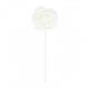 SET 2 ROSES BLANCHES SUR TIGE DIA 10CM