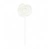 SET 2 ROSES BLANCHES SUR TIGE DIA 10CM