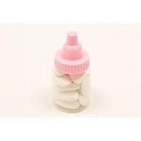 BOITE BIBERON ROSE X3  9X4.2CM