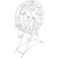 GRANDE ROUE METAL BLANC 27X25X35CM