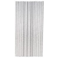 20 PAILLES CARTON ARGENT METALLISE 19,5CM