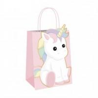 SAC PAPIER BABY LICORNE (29x8x15cm) X4