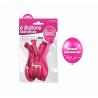 BALLON METAL JOYEUX ANNIVERSAIRE FUSHIA