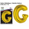 BALLON ALU OR LETTRE G