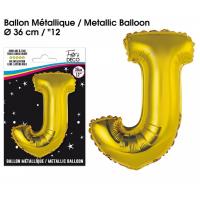 BALLON ALU OR LETTRE J