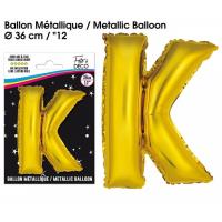 BALLON ALU OR LETTRE K