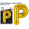 BALLON ALU OR LETTRE P
