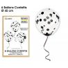 BALLONS CONFETTIS X6 NOIR