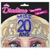 DIADEME MISS 20 ANS BLEU