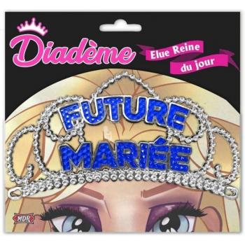 DIADEME MISS FUTURE MARIEE BLEU