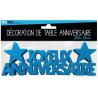LETTRE JOYEUX ANNIVERSAIRE BLEU DECO DE TABLE