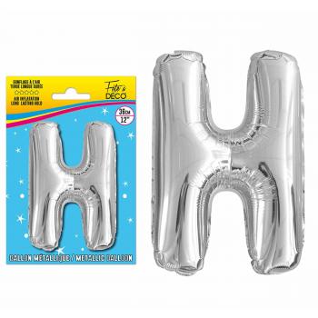 BALLON ALU LETTRE H 36CM