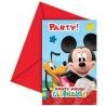 CARTE INVITATION MICKEY + ENV. X 6