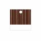 ETIQUETTE CARREE MARRON 3CM DECO X25