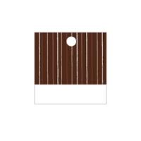 ETIQUETTE CARREE MARRON 3CM DECO X25