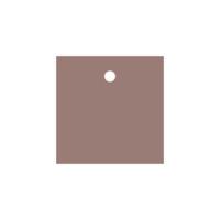 ETIQUETTE CARREE MARRON 4CM UNIE X25