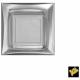 ASSIETTE CREUSE 18X18CM ARGENT X15