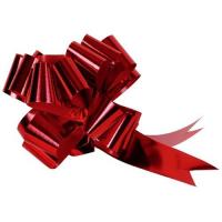 NOEUD STRIP METAL ROUGE X5 50MM
