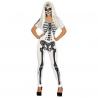 COSTUME SQUELETTE FEMME BLANC TAILLE S (36-38)