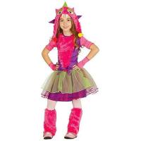 COSTUME MONSTRE ROSE FILLE 7/9 ANS