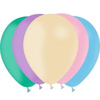 BALLON LATEX STD 28CM PASTEL ASS X50