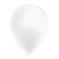 BALLON LATEX METAL BLANC 25CM X12