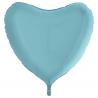 BALLON ALU COEUR BLEU PASTEL 9 " 23CM