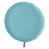 BALLON ALU ROND BLEU PASTEL 9" 23CM