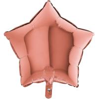 BALLON ALU ETOILE ROSE GOLD 9" 23CM