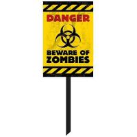 PANNEAU DANGER ZOMBIE