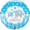 BALLON ALU ROND C'EST 1 GARCON 18" 46cm