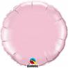 BALLON ALU ROND PEARL PINK 18" 46cm